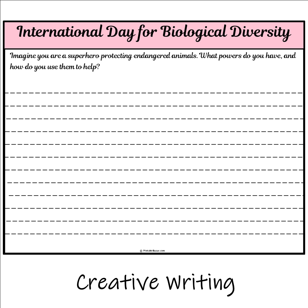 International Day for Biological Diversity | Main Idea and Supporting Details Reading Passage and Questions