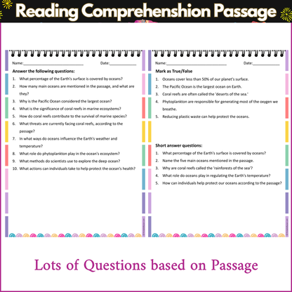All About Oceans | Reading Comprehension Passage and Questions