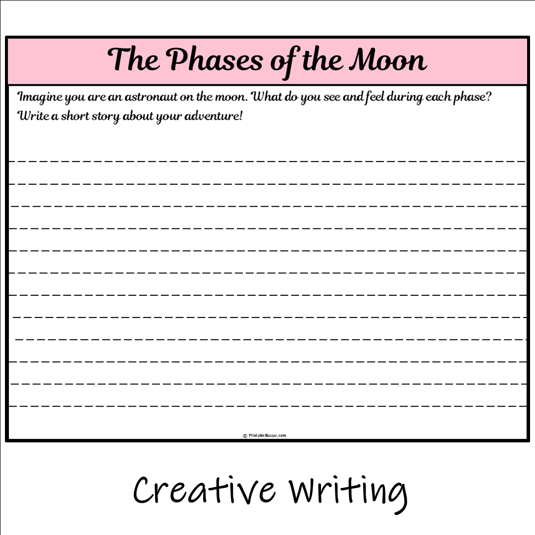 The Phases of the Moon | Main Idea and Supporting Details Reading Passage and Questions