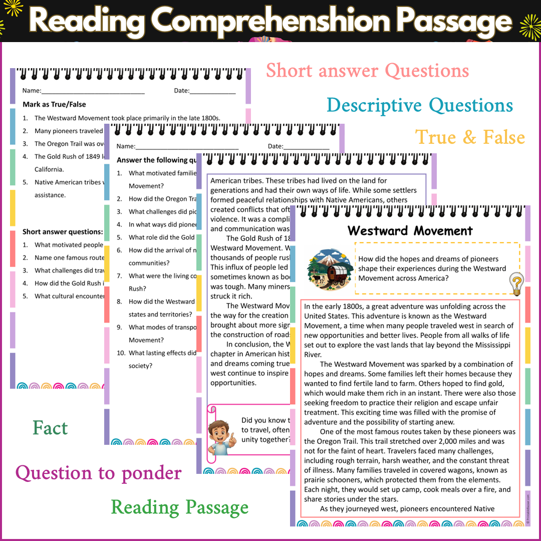 Westward Movement | Reading Comprehension Passage and Questions