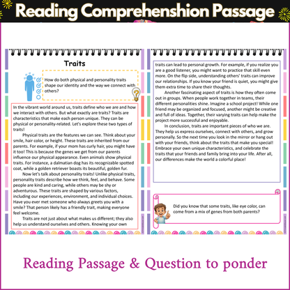 Traits | Reading Comprehension Passage and Questions