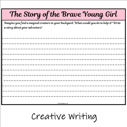 The Story of the Brave Young Girl | Main Idea and Supporting Details Reading Passage and Questions