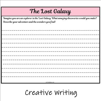 The Lost Galaxy | Main Idea and Supporting Details Reading Passage and Questions