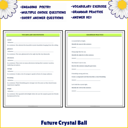 Future Crystal Ball | Poem Grammar Worksheet Printable Activity