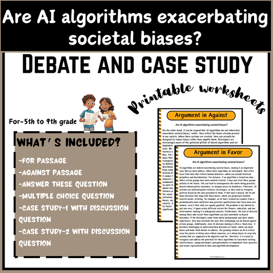 Are AI algorithms exacerbating societal biases? | Debate Case Study Worksheet