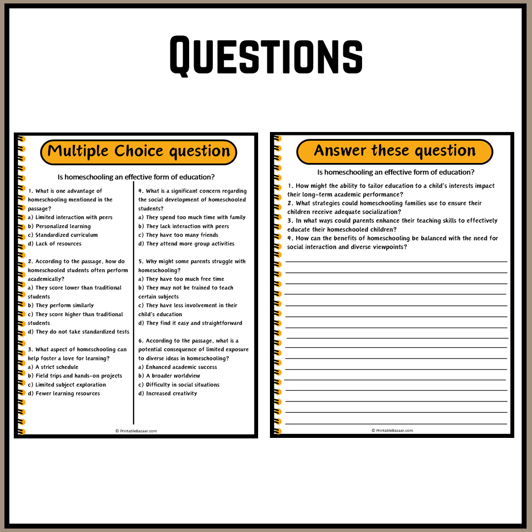 Is homeschooling an effective form of education? | Debate Case Study Worksheet