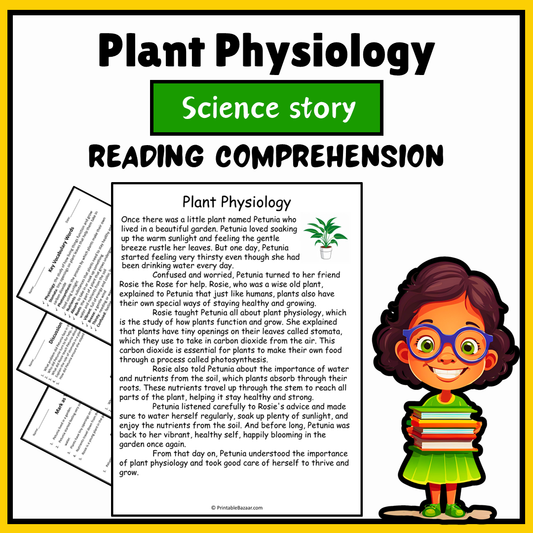 Plant Physiology | Science Story Reading Comprehension Activity