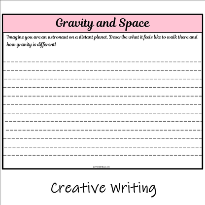 Gravity and Space | Main Idea and Supporting Details Reading Passage and Questions