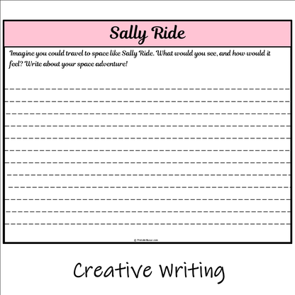 Sally Ride | Main Idea and Supporting Details Reading Passage and Questions