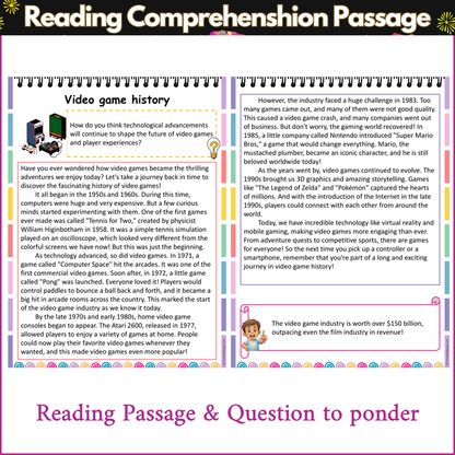 Video game history | Reading Comprehension Passage and Questions