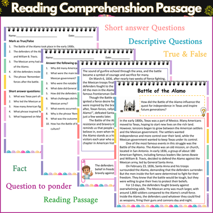 Battle of the Alamo | Reading Comprehension Passage and Questions