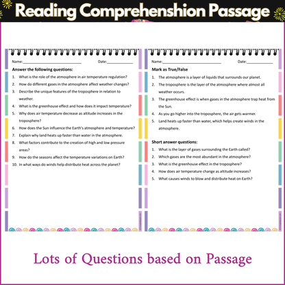 Atmosphere and Air Temperature | Reading Comprehension Passage and Questions