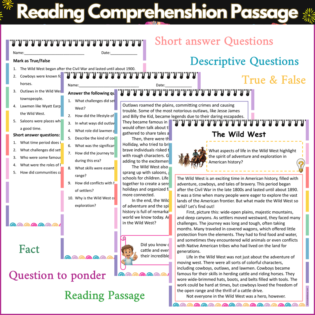 The Wild West | Reading Comprehension Passage and Questions