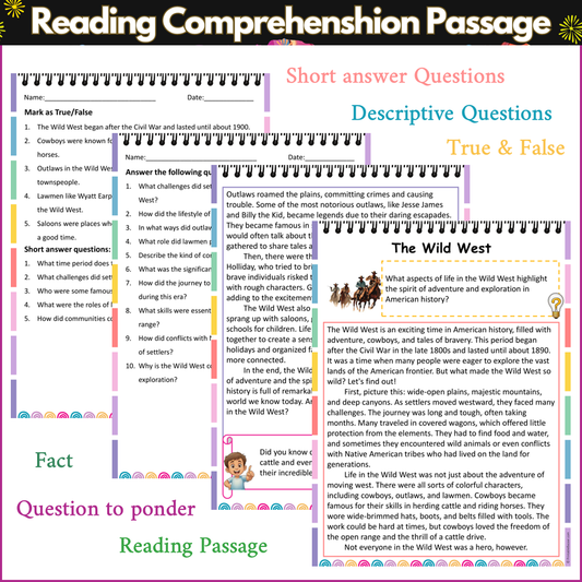 The Wild West | Reading Comprehension Passage and Questions