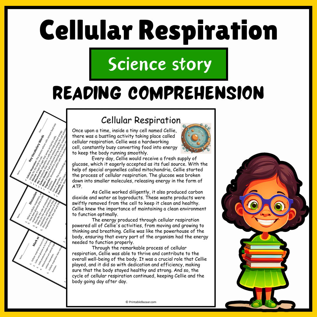 Cellular Respiration | Science Story Reading Comprehension Activity