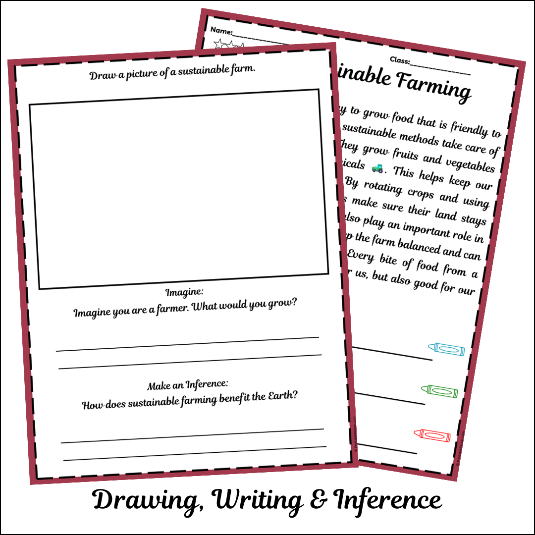 Sustainable Farming | Short Reading Comprehension Creative Worksheet