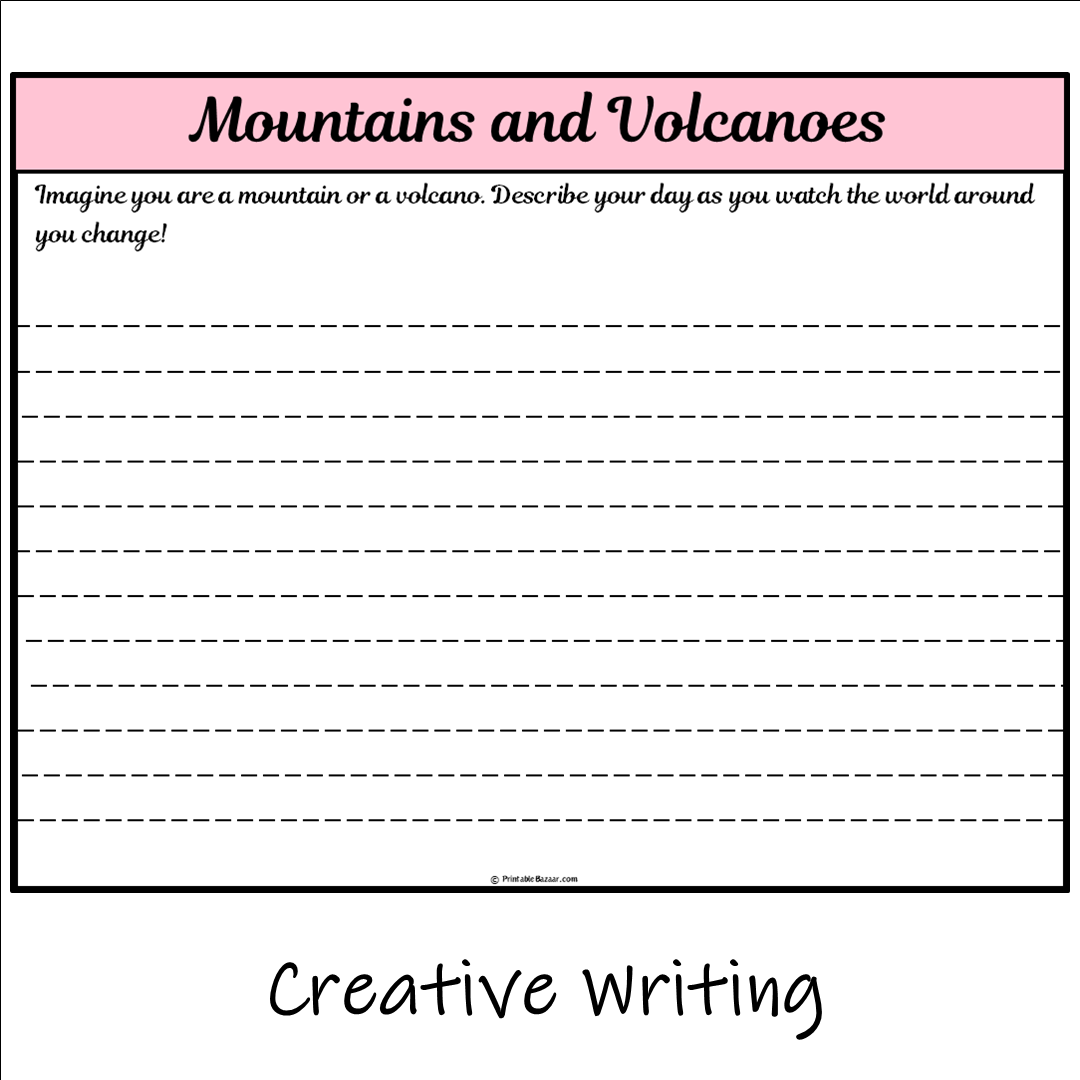 Mountains and Volcanoes | Main Idea and Supporting Details Reading Passage and Questions