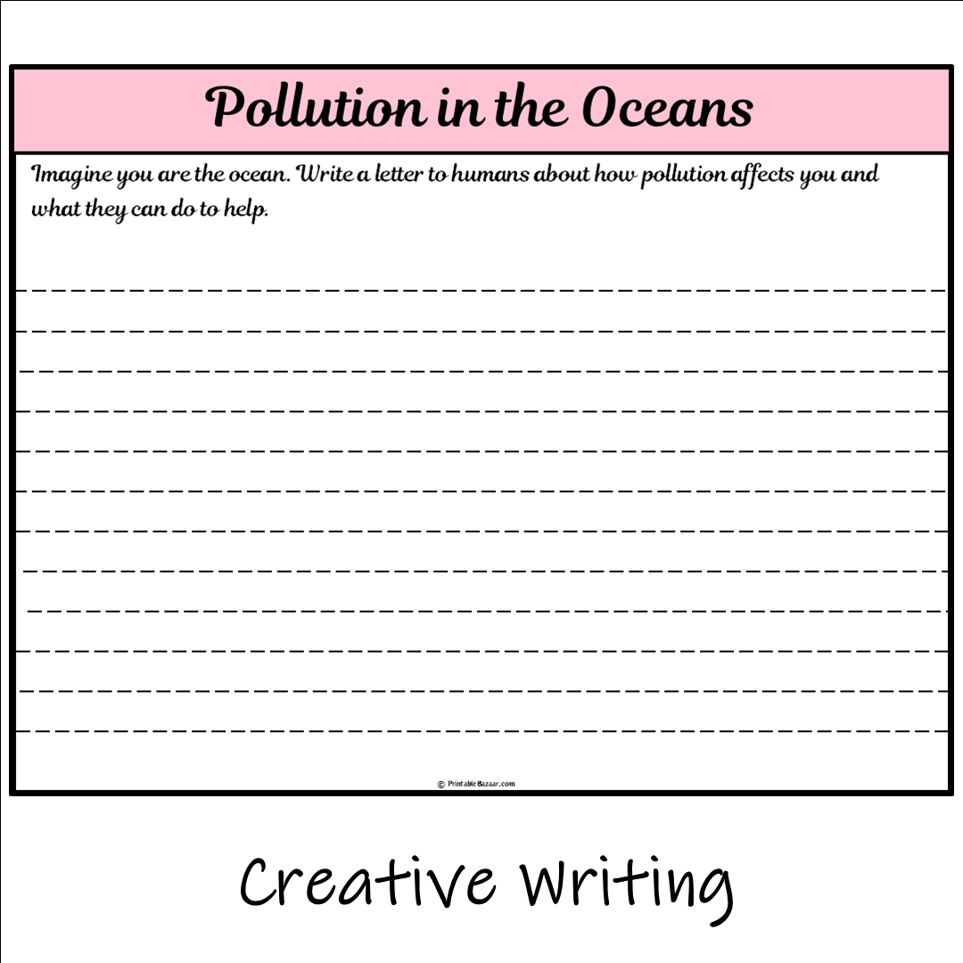 Pollution in the Oceans | Main Idea and Supporting Details Reading Passage and Questions