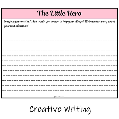 The Little Hero | Main Idea and Supporting Details Reading Passage and Questions