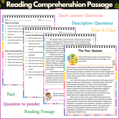 The Four Seasons | Reading Comprehension Passage and Questions