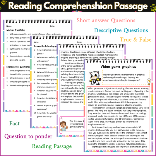 Video game graphics | Reading Comprehension Passage and Questions