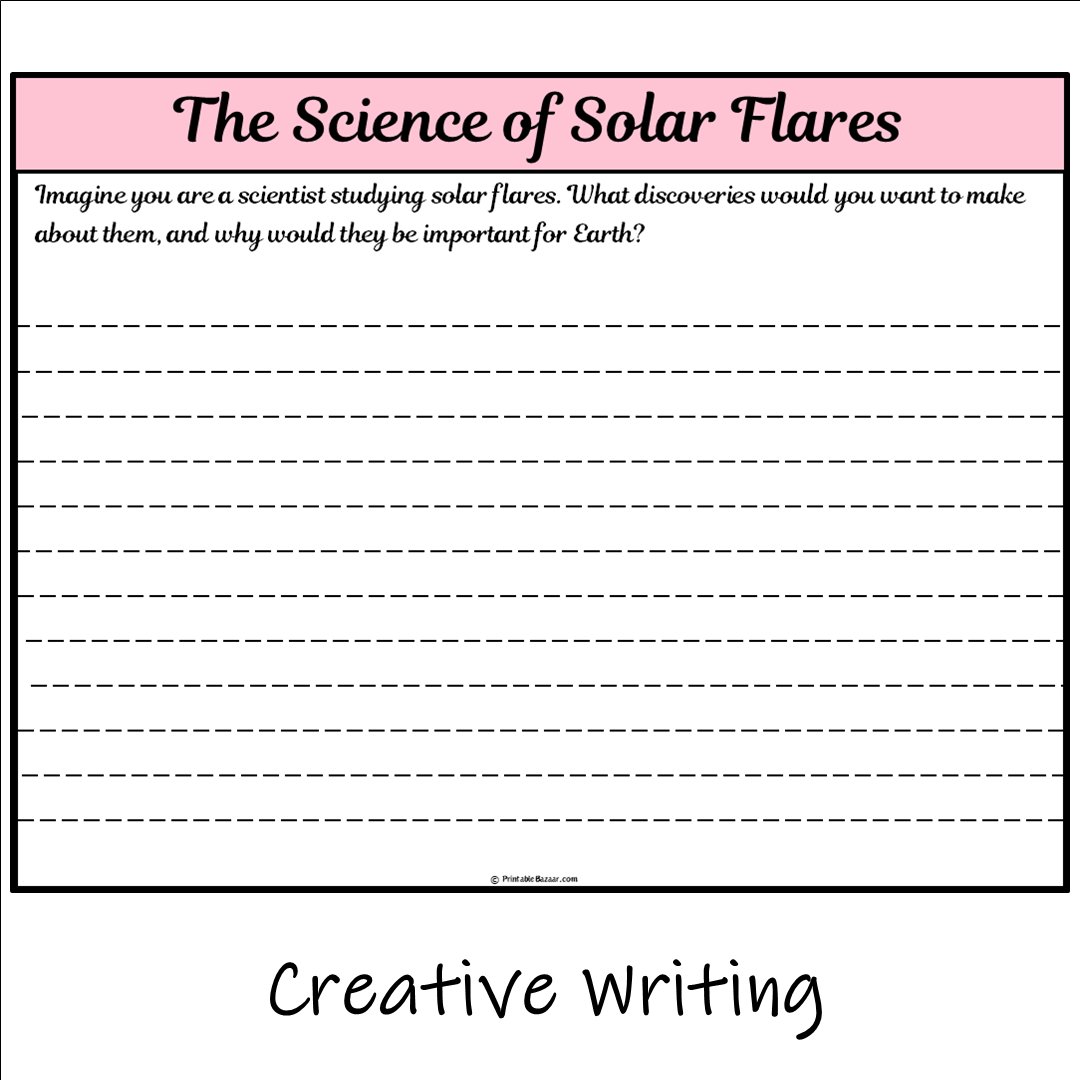 The Science of Solar Flares | Main Idea and Supporting Details Reading Passage and Questions