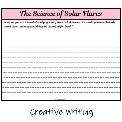 The Science of Solar Flares | Main Idea and Supporting Details Reading Passage and Questions