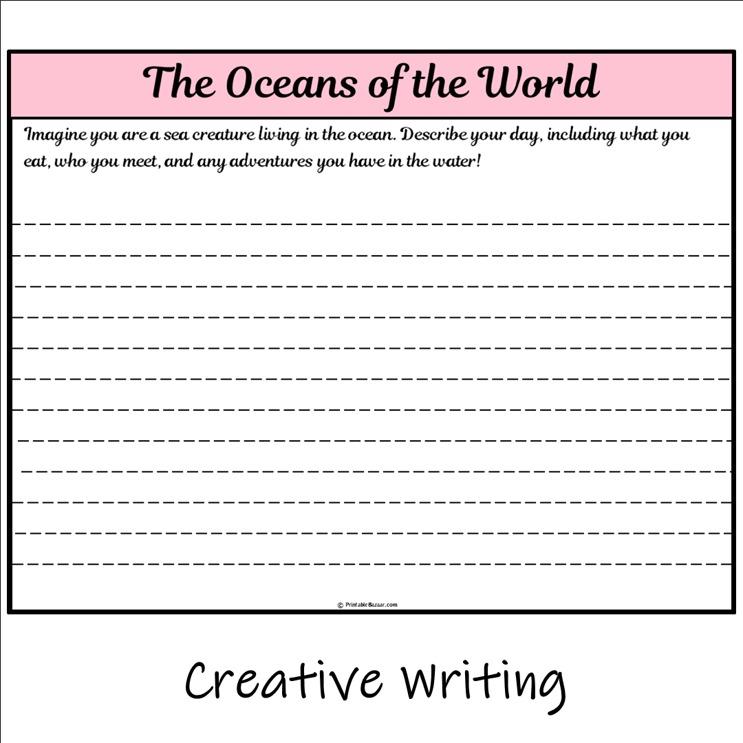 The Oceans of the World | Main Idea and Supporting Details Reading Passage and Questions