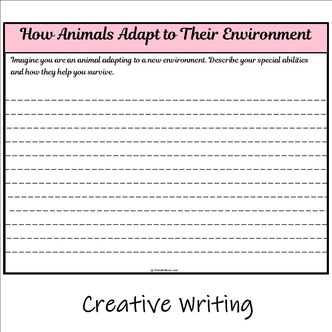 How Animals Adapt to Their Environment | Main Idea and Supporting Details Reading Passage and Questions