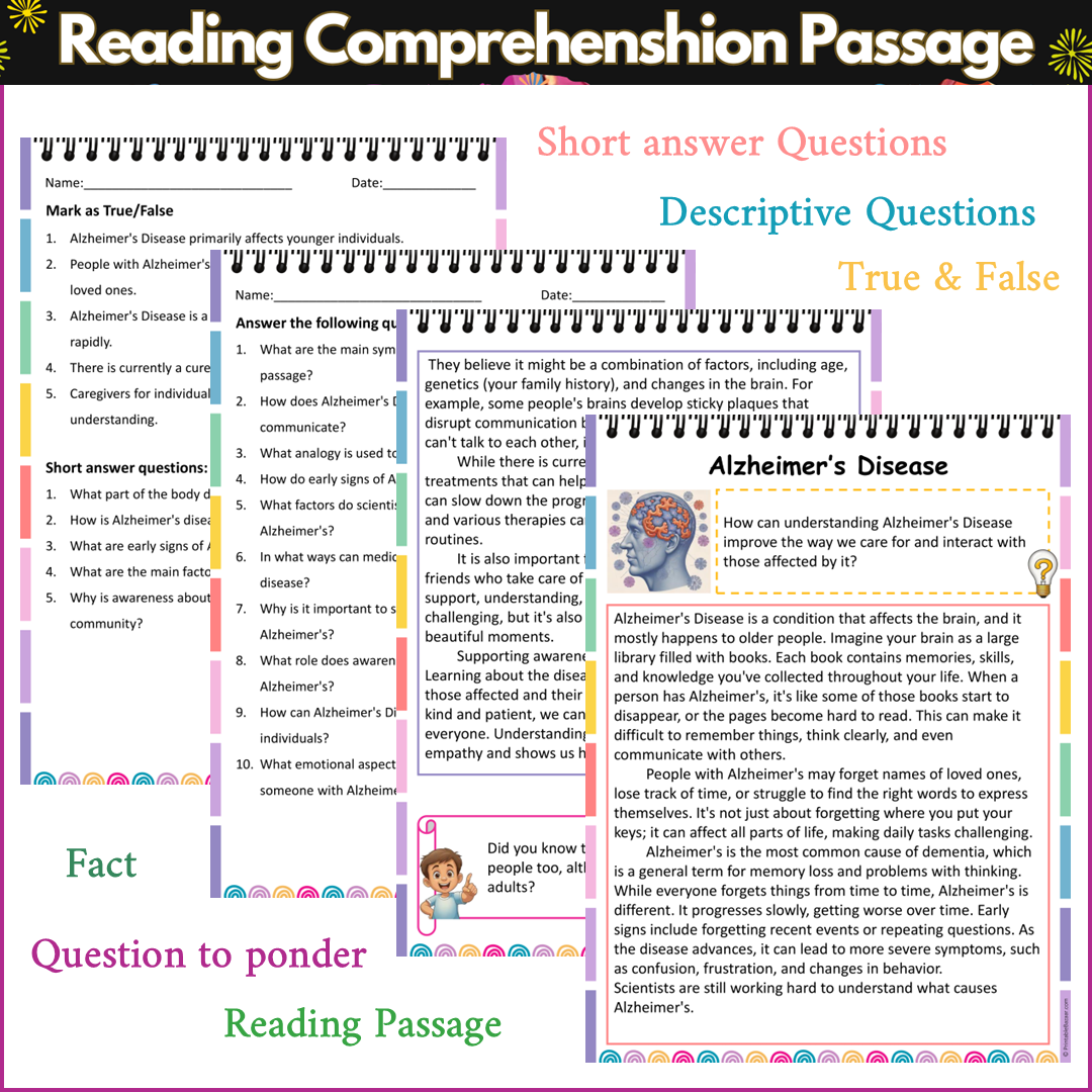 Alzheimer’s Disease | Reading Comprehension Passage and Questions