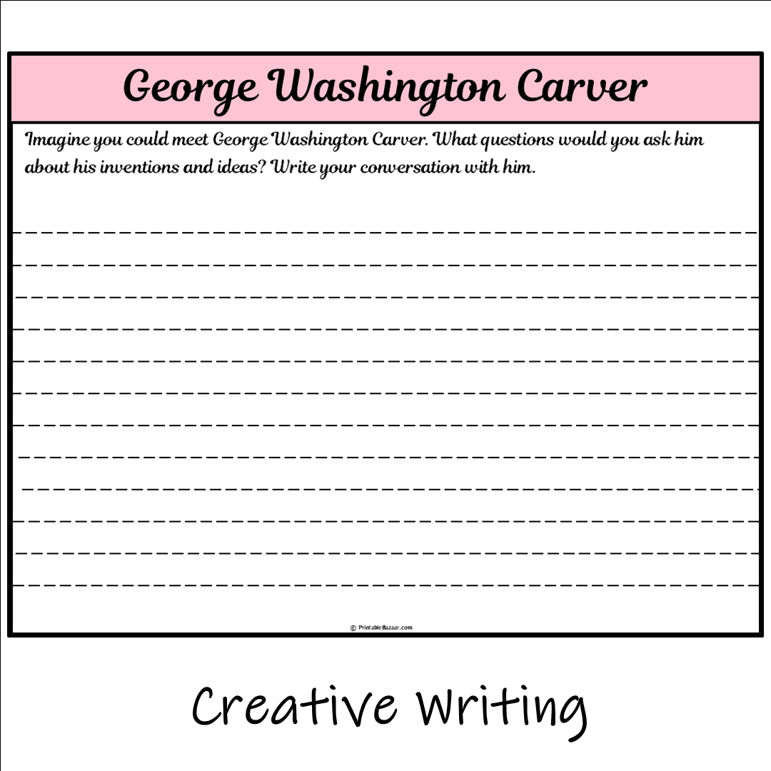 George Washington Carver | Main Idea and Supporting Details Reading Passage and Questions