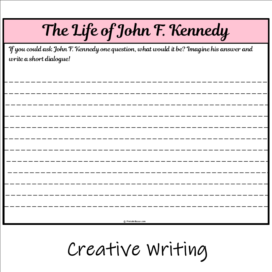 The Life of John F. Kennedy | Main Idea and Supporting Details Reading Passage and Questions