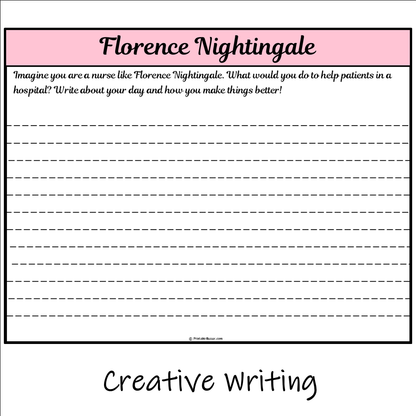 Florence Nightingale | Main Idea and Supporting Details Reading Passage and Questions