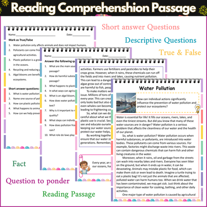 Water Pollution | Reading Comprehension Passage and Questions