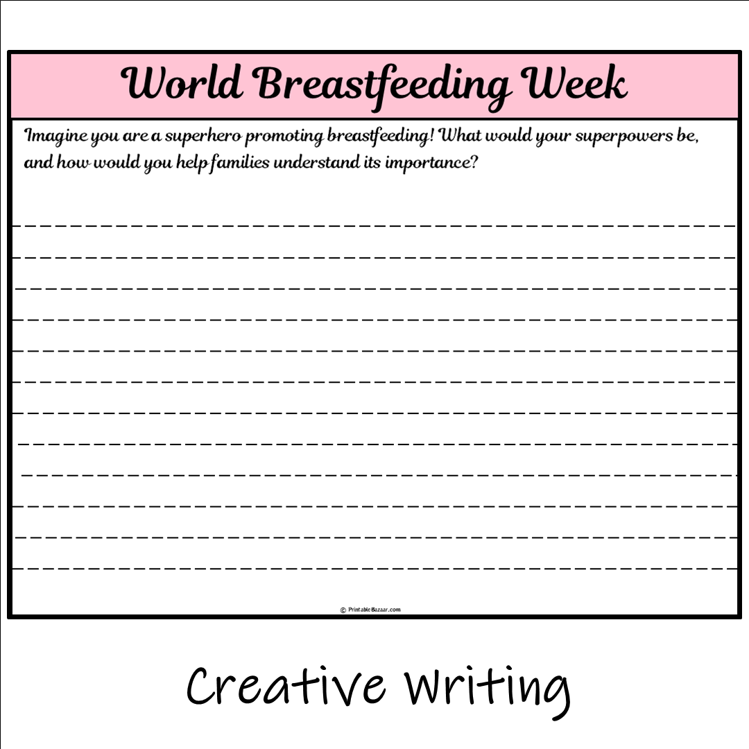 World Breastfeeding Week | Main Idea and Supporting Details Reading Passage and Questions