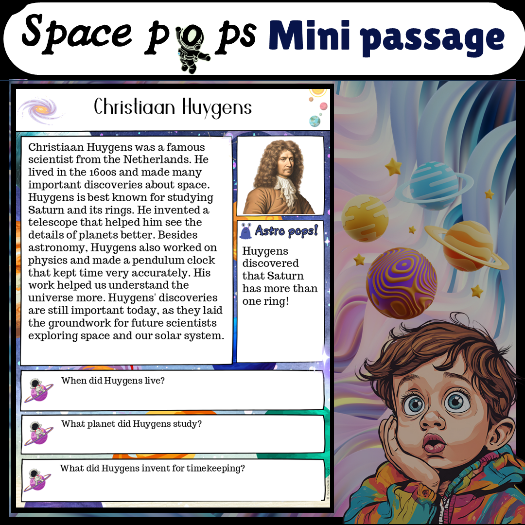 Christiaan Huygens | Space Pops Reading Passage and Questions