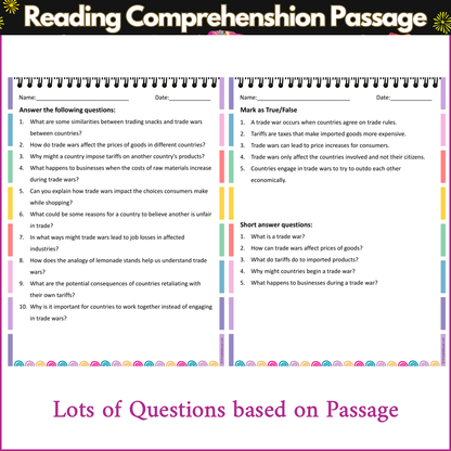 Trade Wars | Reading Comprehension Passage and Questions