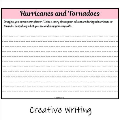 Hurricanes and Tornadoes | Main Idea and Supporting Details Reading Passage and Questions