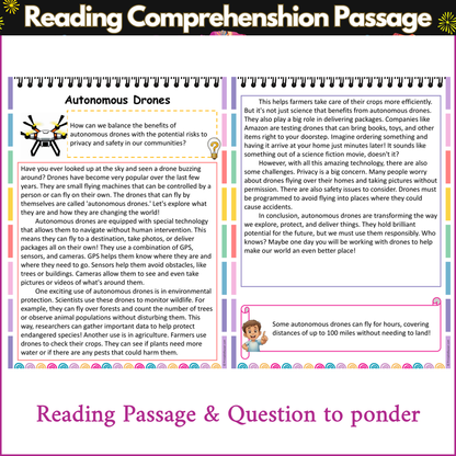 Autonomous Drones | Reading Comprehension Passage and Questions