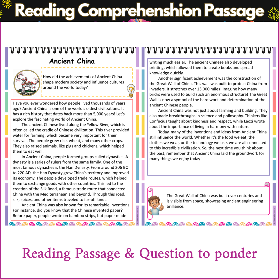 Ancient China | Reading Comprehension Passage and Questions