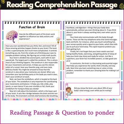 Function of Brain | Reading Comprehension Passage and Questions
