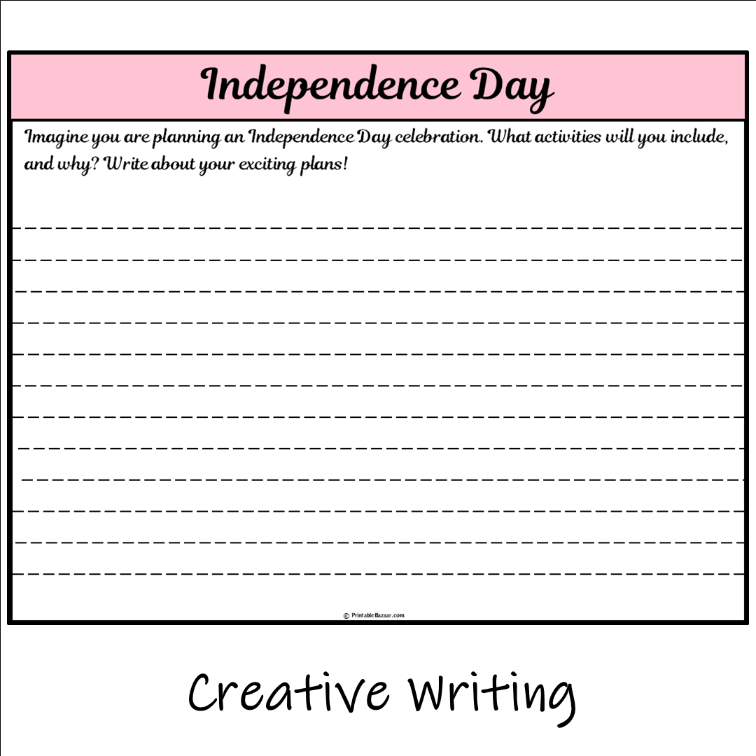 Independence Day | Main Idea and Supporting Details Reading Passage and Questions