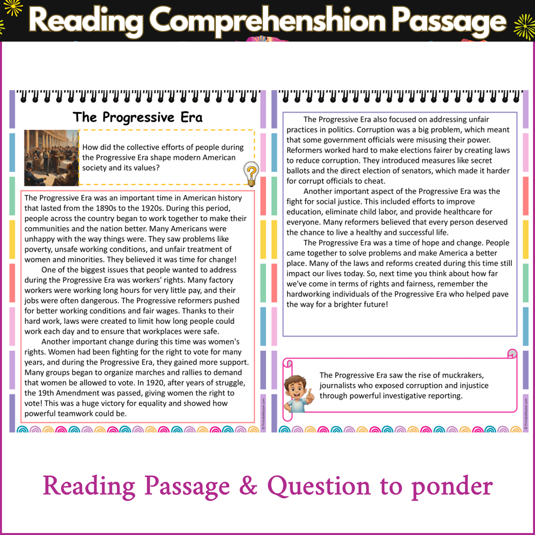 The Progressive Era | Reading Comprehension Passage and Questions