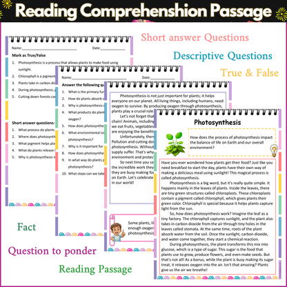 Photosynthesis | Reading Comprehension Passage and Questions