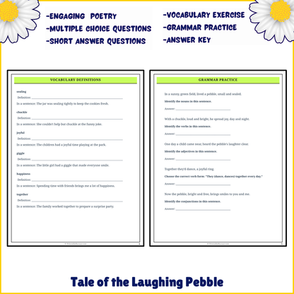 Tale of the Laughing Pebble | Poem Grammar Worksheet Printable Activity