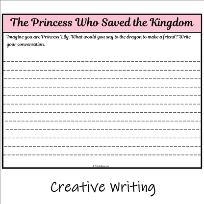 The Princess Who Saved the Kingdom | Main Idea and Supporting Details Reading Passage and Questions