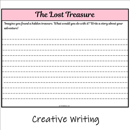 The Lost Treasure | Main Idea and Supporting Details Reading Passage and Questions