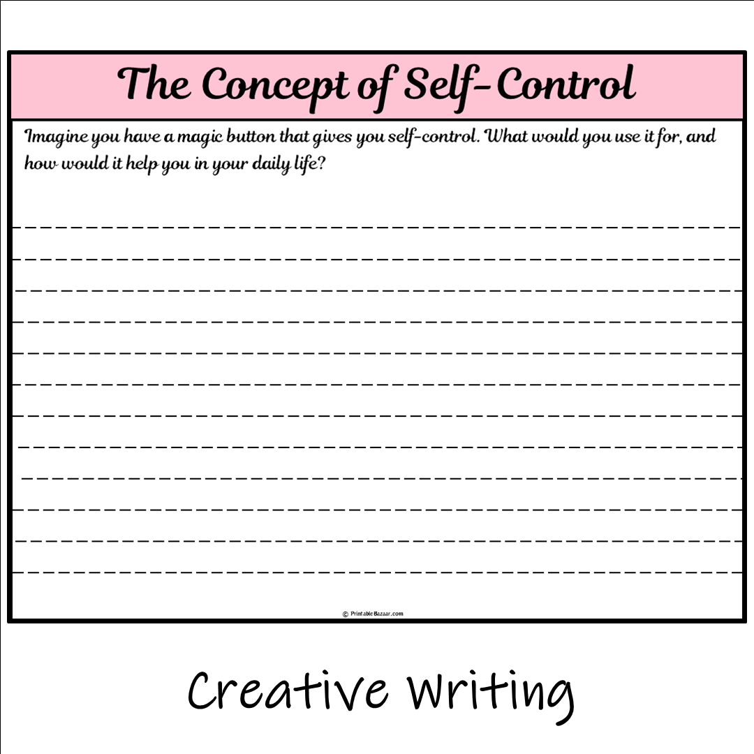 The Concept of Self-Control | Main Idea and Supporting Details Reading Passage and Questions