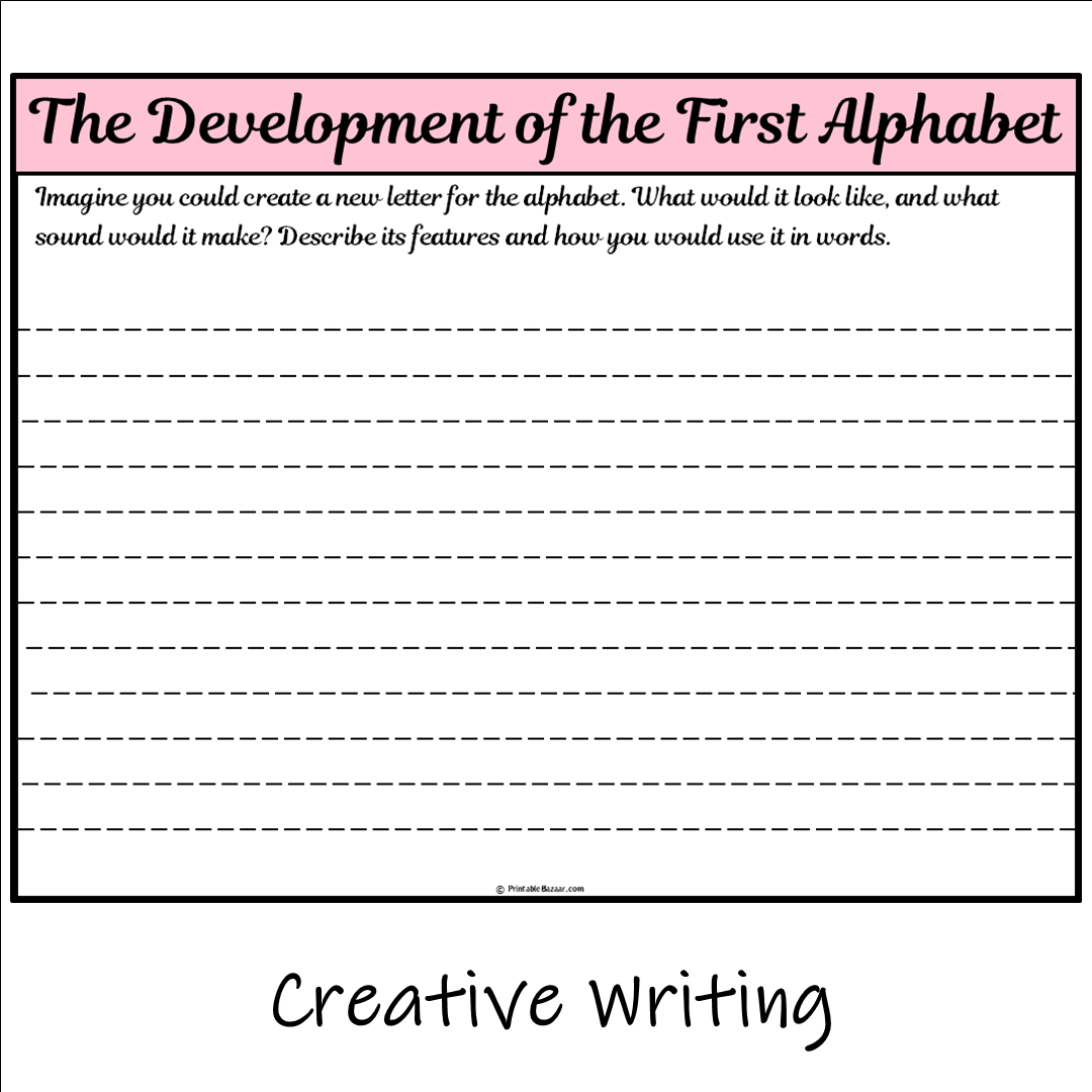 The Development of the First Alphabet | Main Idea and Supporting Details Reading Passage and Questions