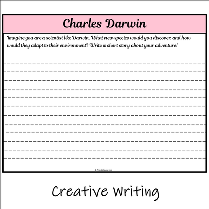 Charles Darwin | Main Idea and Supporting Details Reading Passage and Questions